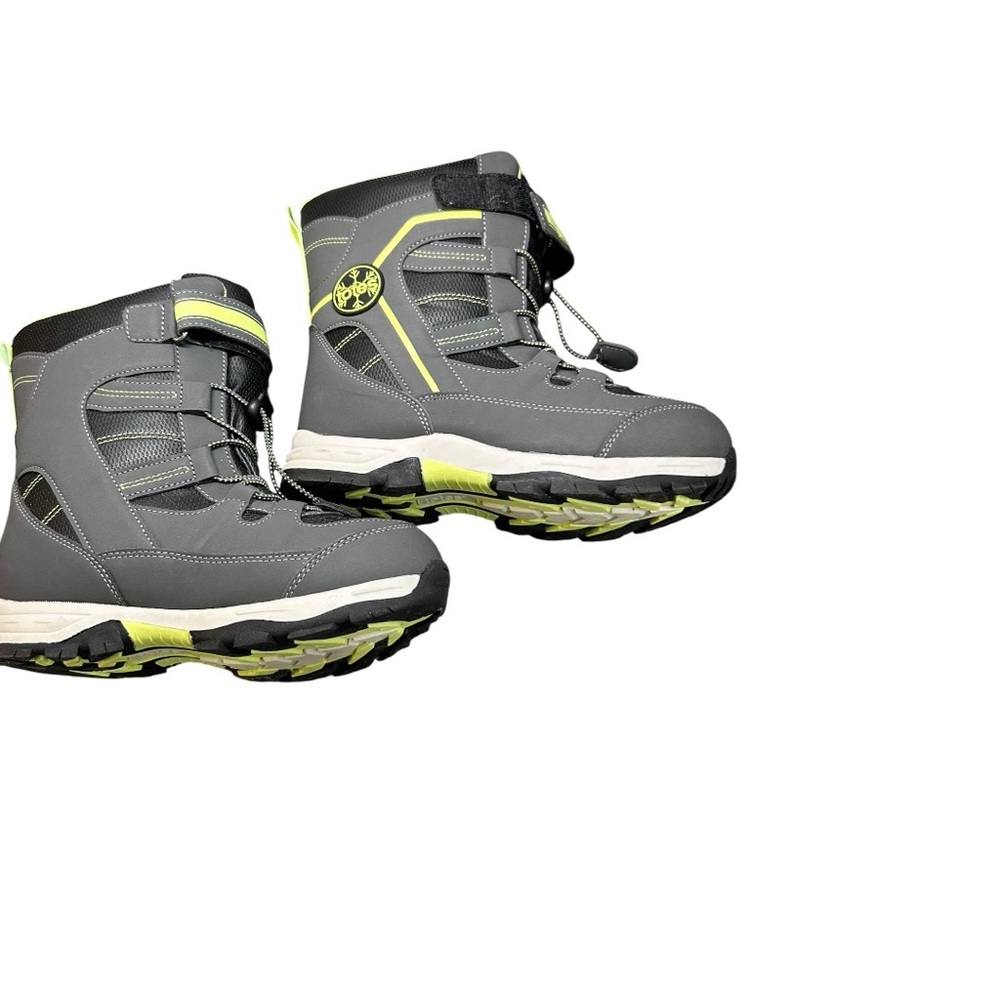 Totes Snow Boots | Women’s Size 8 | Black & Neon Gree - Picture 5 of 10